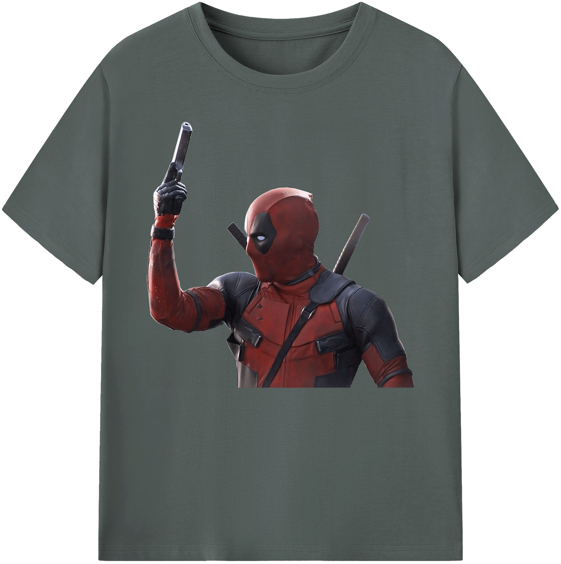 （画像用） Deadpool デッドプール 綿100％ メンズ半袖Tシャツ｜肌触りやわらか＆通気性
